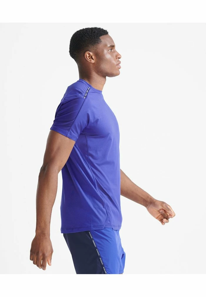 Superdry RUN - Print T-shirt - Cobalt Blue 3 Superdry RUN - Print T-shirt - Cobalt Blue - Image 3
