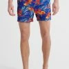 Superdry VOLLEY - Swimming Shorts - Paradies Palm Racer Kobaltblau