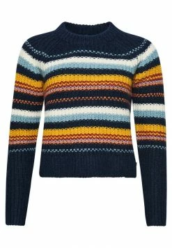 Superdry BRUSHED STRIPE CREW NECK - Jumper - Navy Mix Stripe -Superdry Shop 32108feac305406ca3f4bf0633813644