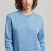 Superdry VINTAGE LOGO CREW - Sweatshirt - Blush Blue Marl