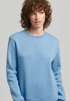 Superdry VINTAGE LOGO CREW - Sweatshirt - Blush Blue Marl