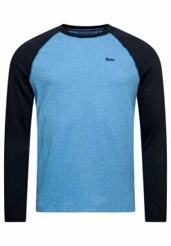 Superdry VINTAGE BASEBALL - Long Sleeved Top - Thrift Blue Marl Eclipse Navy -Superdry Shop 32644196fb684e69b79bbede4e8e0fb6