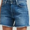 Superdry VINTAGE MID - Denim Shorts - Madison Mid Blue