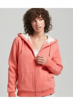 Superdry ESSENTIAL BORG - Zip-up Sweatshirt - La Coral Marl