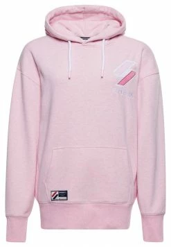 Superdry CODE APPLIQUE OVERSIZED - Sweatshirt - Roseate Pink Marl -Superdry Shop 32ab9b2cc2a9441e9cad3defc3f0b43c