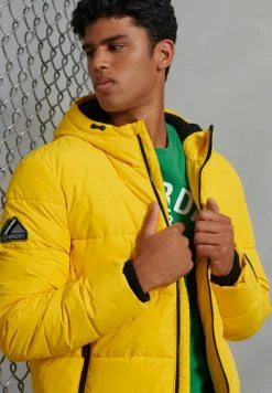 Superdry SPORTS PUFFER - Winter Jacket - Yellow -Superdry Shop 334daaaa547541ea9d72d1f71962c89d