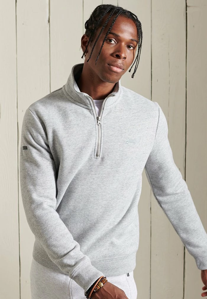 Superdry Sweatshirt - Athletic Grey Marl 2 Superdry Sweatshirt - Athletic Grey Marl - Image 2