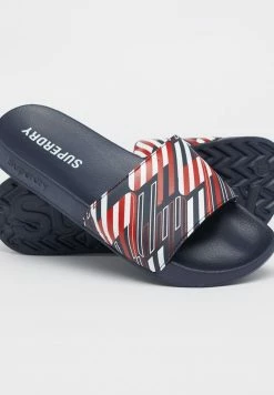 Superdry Pool Slides - Blue -Superdry Shop 3360741c17cd4bac992ecce92ea59354