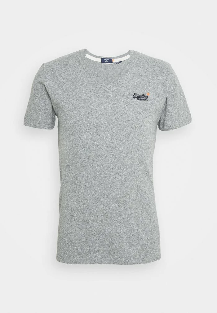 Superdry CLASSIC TEE - Basic T-shirt - Grey Marl 6 Superdry CLASSIC TEE - Basic T-shirt - Grey Marl - Image 6