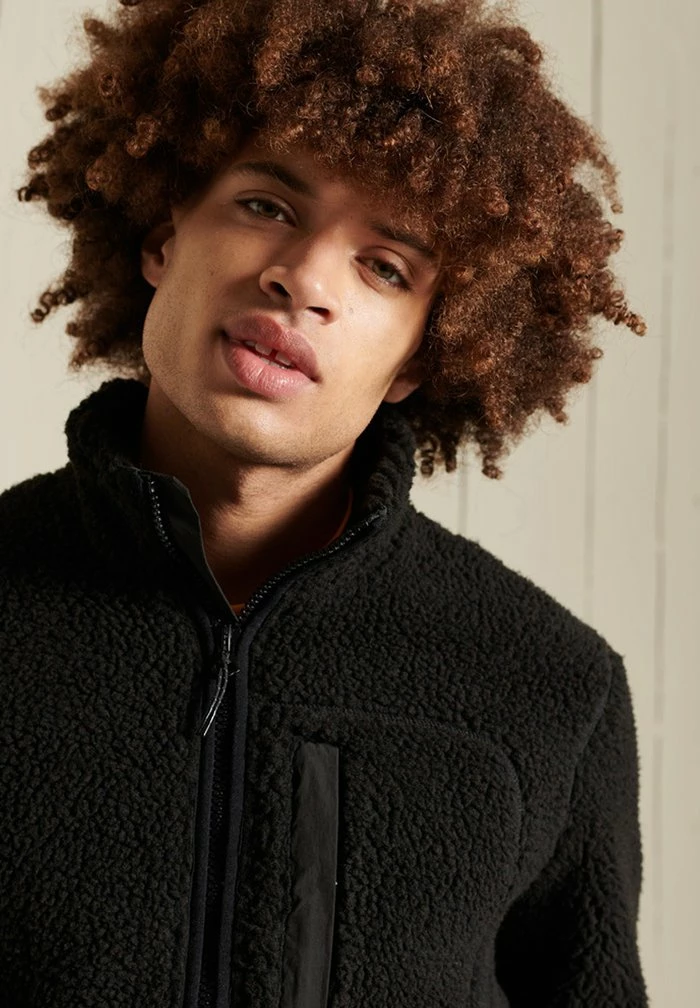 Superdry WORKWEAR - Fleece Jacket - Bison Black/deep Ruby 2 Superdry WORKWEAR - Fleece Jacket - Bison Black/deep Ruby - Image 2