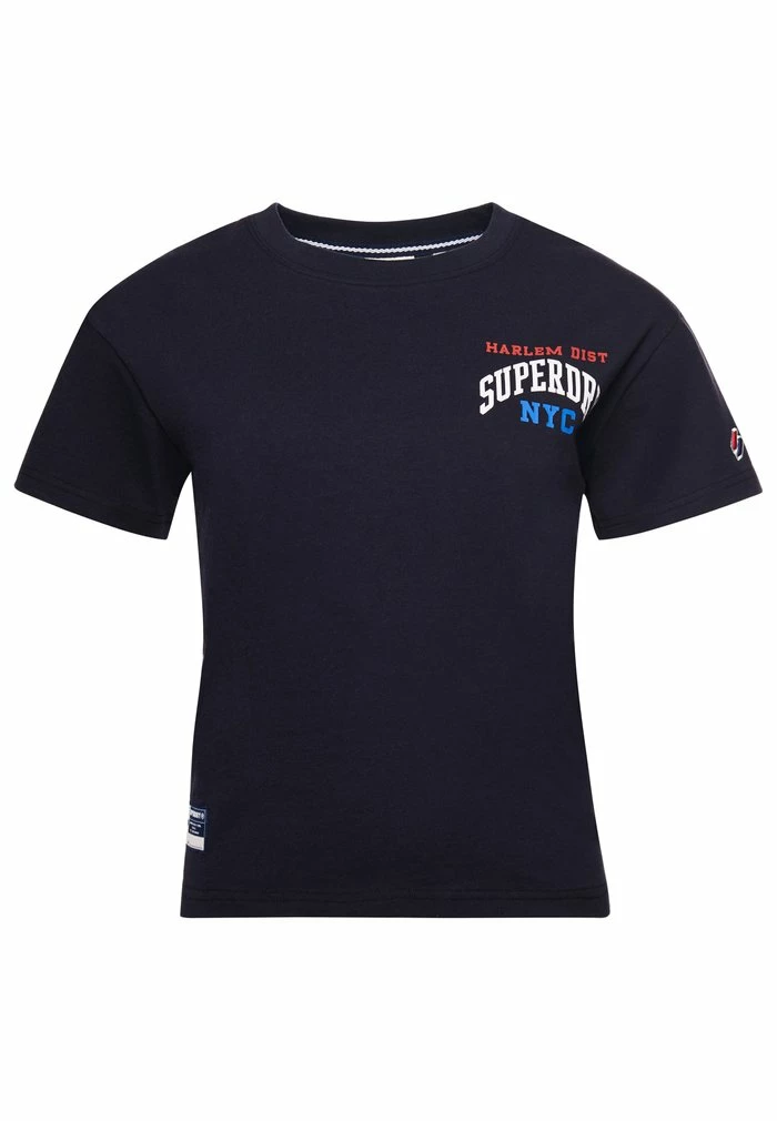 Superdry VARSITY ARCH - Print T-shirt - Deep Navy 1 Superdry VARSITY ARCH - Print T-shirt - Deep Navy