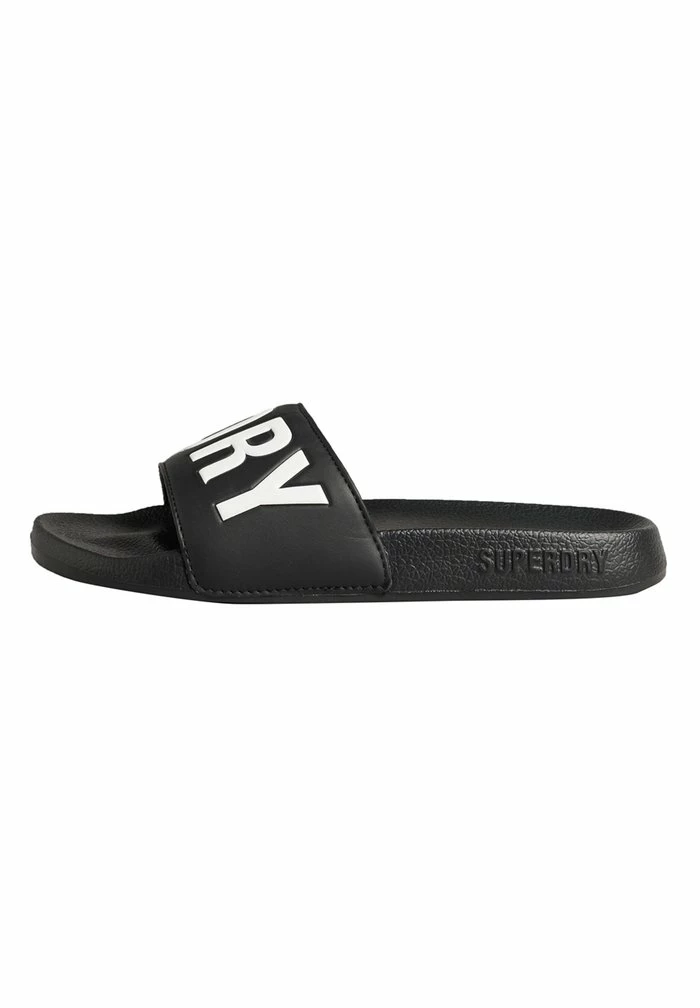 Superdry CODE CORE - Pool Slides - Black White 1 Superdry CODE CORE - Pool Slides - Black White