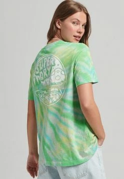 Superdry WOODLAND GRAPHIC - Print T-shirt - Glacier Grey Marl Tie Dye -Superdry Shop 343ccef203de431b9c61dcc5c9d7e852