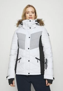 Superdry SNOW LUXE PUFFER - Ski Jacket - White
