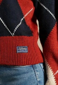 Superdry Jumper - Deep Red Argyle -Superdry Shop 35034afed9f94ea58a3f59de8b1d90b0