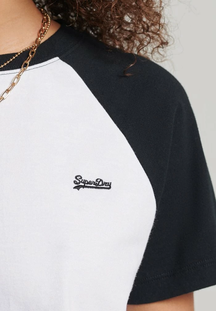 Superdry VINTAGE - Print T-shirt - Black White 3 Superdry VINTAGE - Print T-shirt - Black White - Image 3