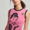 Superdry ALLSTARS AH GRAPHIC - Top - Montauk Blush