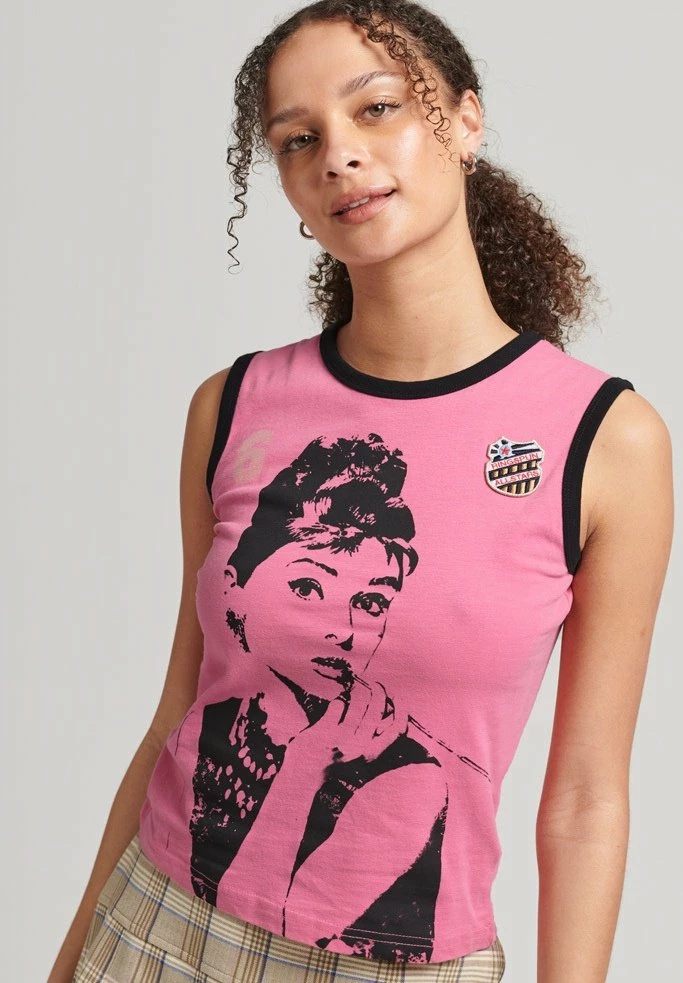 Superdry ALLSTARS AH GRAPHIC - Top - Montauk Blush 1 Superdry ALLSTARS AH GRAPHIC - Top - Montauk Blush