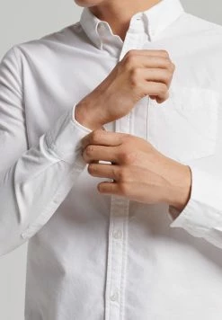 Superdry VINTAGE OXFORD - Shirt - Optic -Superdry Shop 35894b8612eb4be9b48e9e17e17b1f59