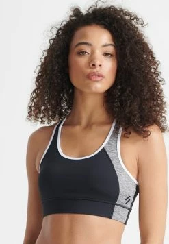 Superdry Bustier - Black Grey Marl