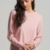 Superdry VINTAGE - Long Sleeved Top - La Soft Pink Marl