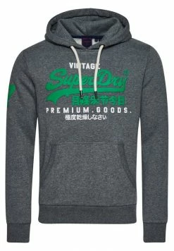 Superdry VINTAGE LOGO CLASSIC - Sweatshirt - Rich Charcoal Marl -Superdry Shop 35fb3ca524964483b370e10cefd50fef