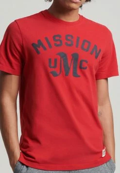 Superdry VINTAGE ATHLETIC - Print T-shirt - Varsity Red