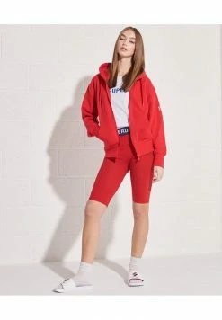 Superdry Zip-up Sweatshirt - Risk Red