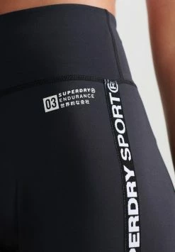 Superdry GYMTECH TAPED CORE TIGHT - Shorts - Black -Superdry Shop 3631654bc18043008a9ac65a534660c1