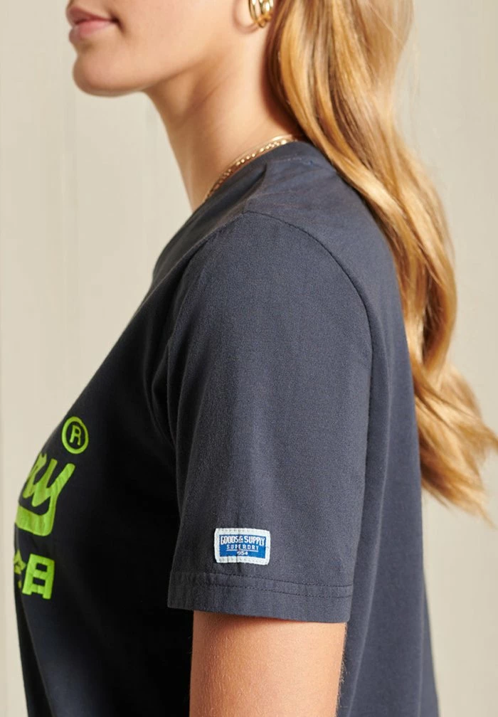 Superdry VINTAGE LOGO AMERICAN CLASSIC - Print T-shirt - Eclipse Navy 4 Superdry VINTAGE LOGO AMERICAN CLASSIC - Print T-shirt - Eclipse Navy - Image 4