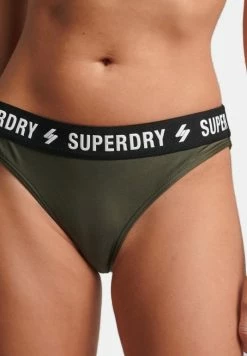 Superdry ELASTISCHES CODE - Bikini Bottoms - Dark Moss