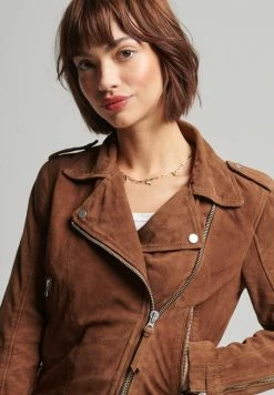 Superdry Leather Jacket - Tobacco Suede -Superdry Shop 36bc41289fa6463e8fdb1ee6fdb5c6e9