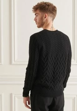 Superdry STUDIOS CABLE - Jumper - Black 5 Superdry STUDIOS CABLE - Jumper - Black -Superdry Shop 36d0779f544d472f852ea300a5f76be8