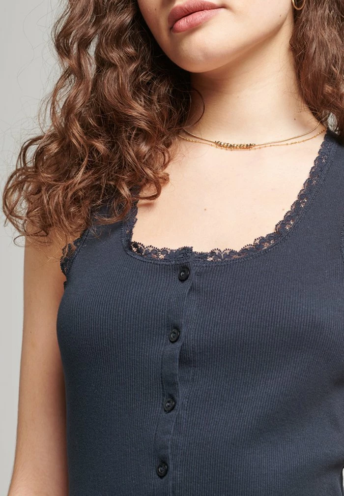 Superdry VINTAGE - Shift Dress - Eclipse Navy 3 Superdry VINTAGE - Shift Dress - Eclipse Navy - Image 3