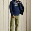 Superdry ORIGINAL FADE - Hoodie - Richest Navy