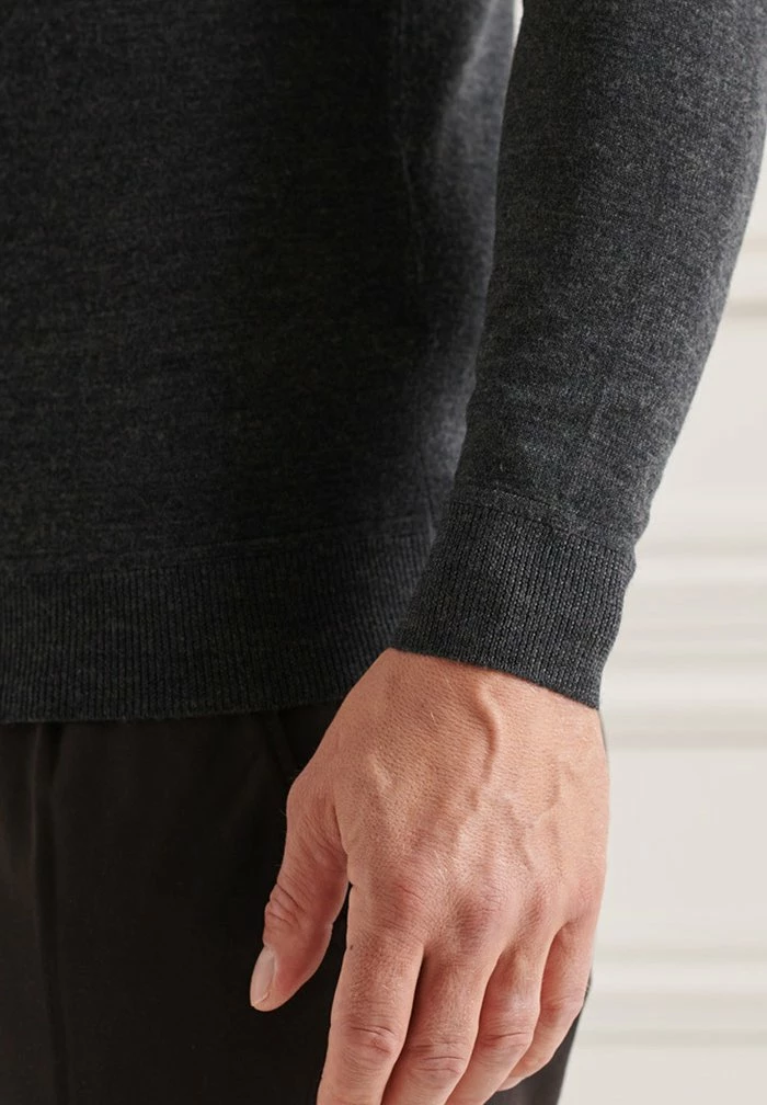 Superdry Jumper - Dark Charcoal Marl 4 Superdry Jumper - Dark Charcoal Marl - Image 4