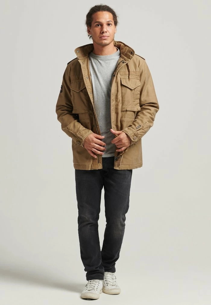 Superdry BORG - Light Jacket - Breen 2 Superdry BORG - Light Jacket - Breen - Image 2