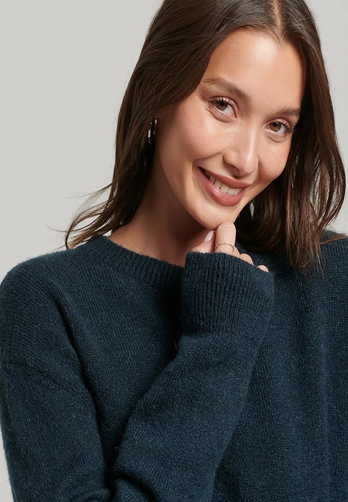 Superdry VINTAGE CLASSIC ESSENTIAL CREW - Jumper - Eclipse Navy 3 Superdry VINTAGE CLASSIC ESSENTIAL CREW - Jumper - Eclipse Navy - Image 3