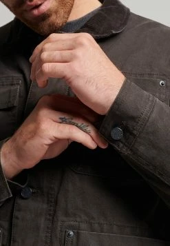 Superdry WORKWEAR RANCH - Denim Jacket - Bison Black -Superdry Shop 37da7691ad5a46d69e8b6261453c6564