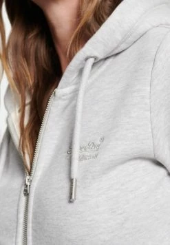 Superdry VINTAGE - Zip-up Sweatshirt - Glacier Grey Marl -Superdry Shop 37e53f42c6cc4e63ae4277f0462dd401