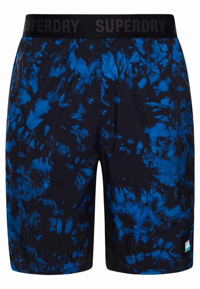 Superdry RUN TRACK - Shorts - Blue Tie Dye 6 Superdry RUN TRACK - Shorts - Blue Tie Dye - Image 6