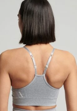 Superdry CONTOUR - Bustier - Grey Marl -Superdry Shop 381055d6b4a94333b7bebadc0a85e0a7