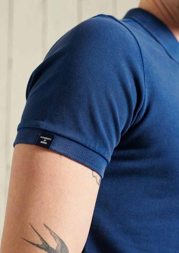 Superdry Polo Shirt - Pilot Mid Blue 3 Superdry Polo Shirt - Pilot Mid Blue - Image 3