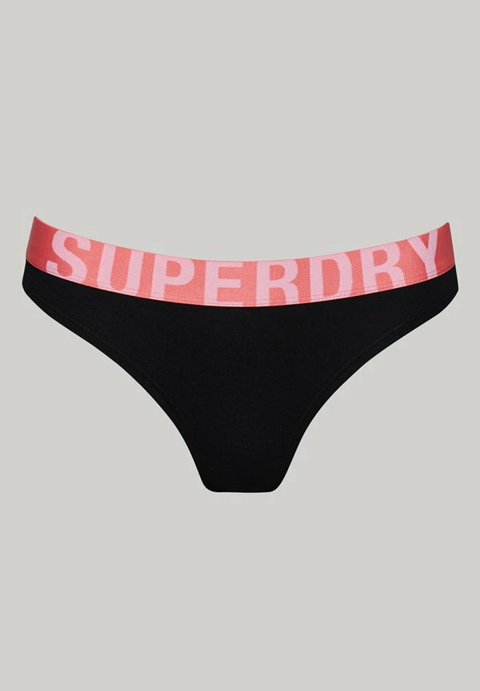 Superdry Bikini Bottoms - Black Fluro Coral 4 Superdry Bikini Bottoms - Black Fluro Coral - Image 4