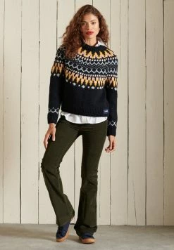 Superdry Jumper - Navy Fairisle