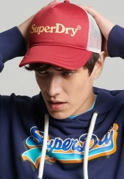 Superdry VINTAGE GRAPHIC - Cap - Red