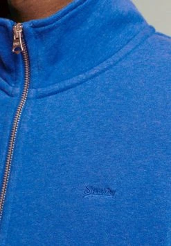 Superdry VINTAGE LOGO - Zip-up Sweatshirt - Varsity Blue Marl -Superdry Shop 391eb8621768418da703421624d61fc4