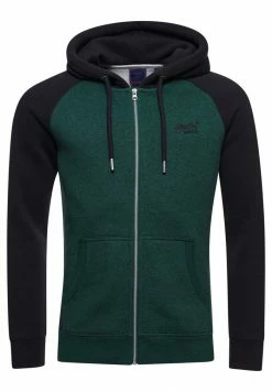 Superdry VLE BASEBALL - Zip-up Sweatshirt - Heritge Pine Mrl Vntge Wash Bk -Superdry Shop 393167d9cf3b4a0997ba45e3402a26d5