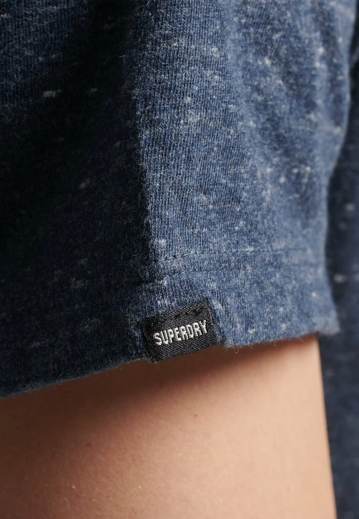 Superdry Basic T-shirt - Creek Navy Heather 6 Superdry Basic T-shirt - Creek Navy Heather - Image 6