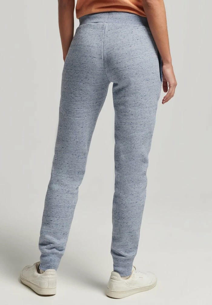 Superdry VINTAGE LOGO - Tracksuit Bottoms - La Blue Marl 1 Superdry VINTAGE LOGO - Tracksuit Bottoms - La Blue Marl